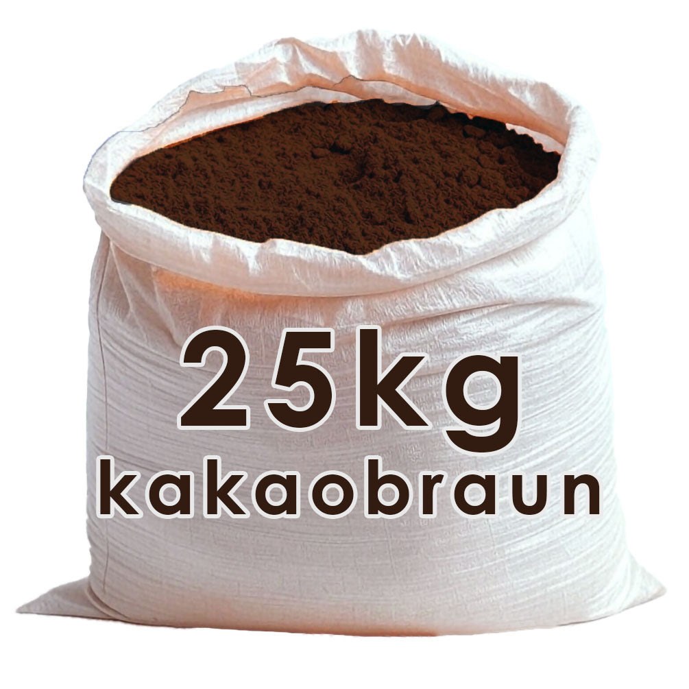 Eisenoxidfarbe Kakabraun 25 kg - Hochdeckend für Beton & Bauarbeiten