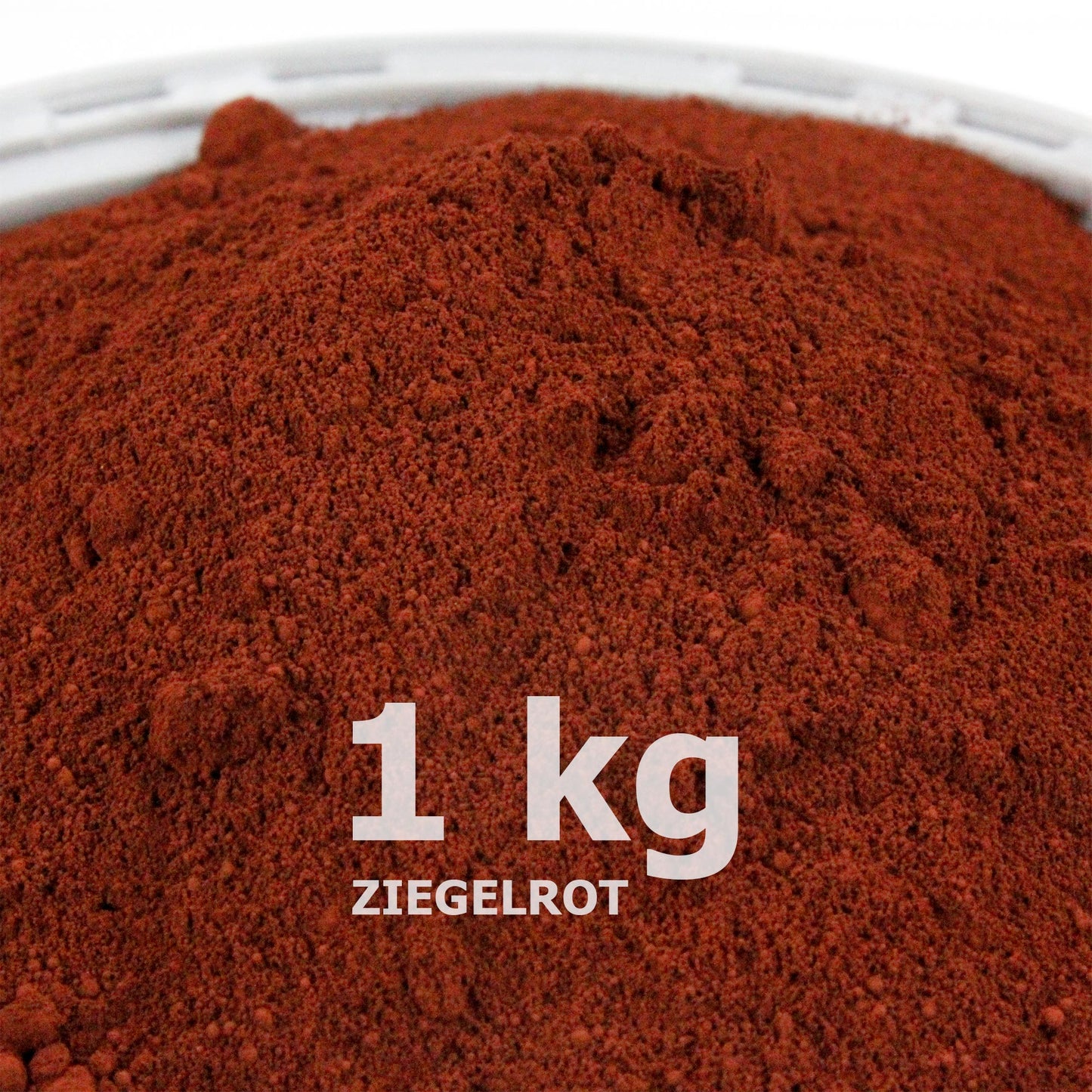 Ziegelrotpulver für Beton / Zement / Gips - 1kg Packung