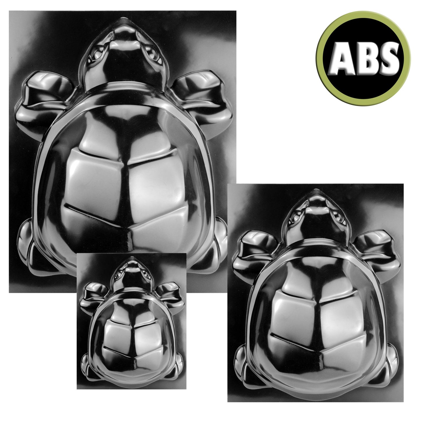 ABS Schalungsformen - 3x Schildkröten-Figuren