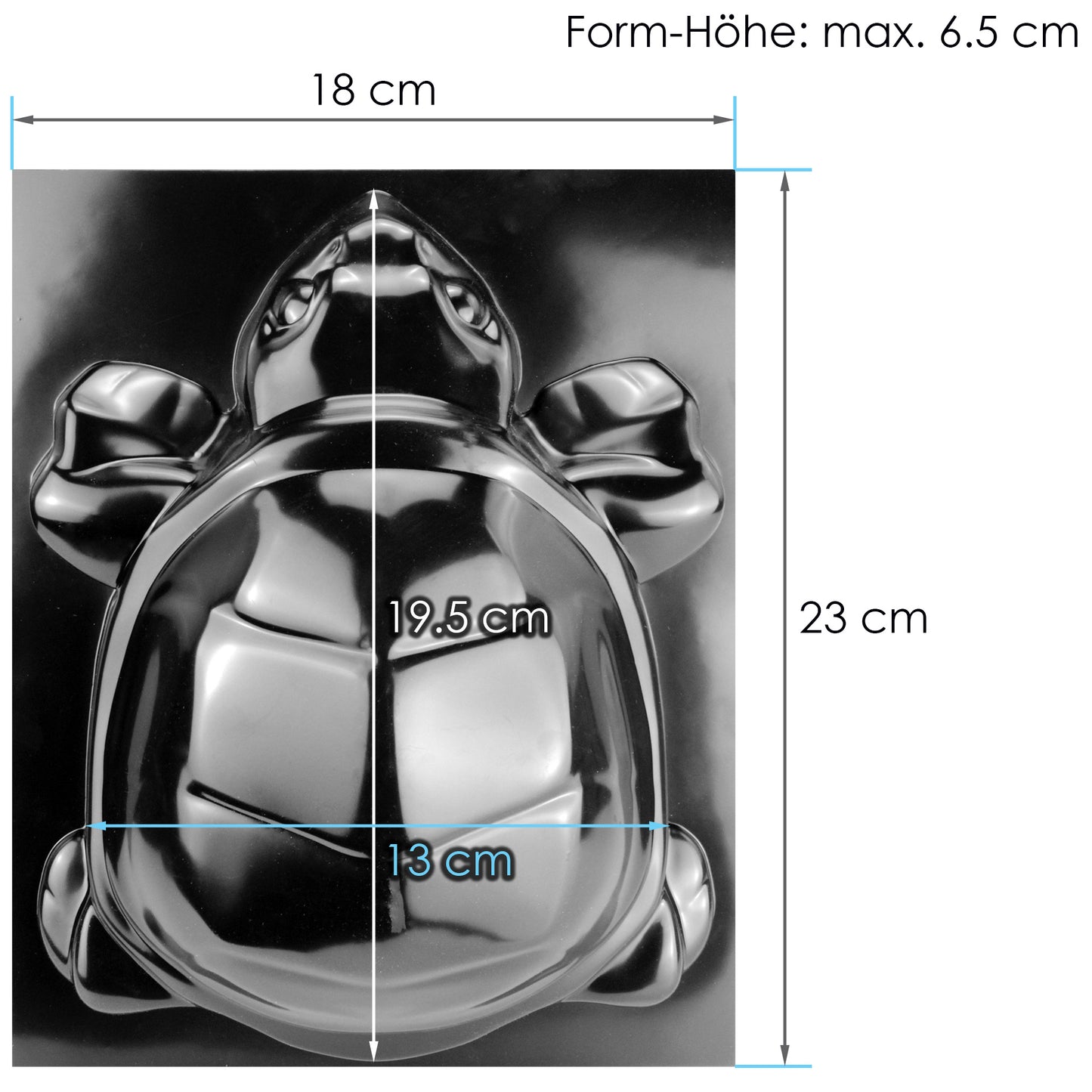 ABS Form - Schildkröte Gartenfigure (klein)