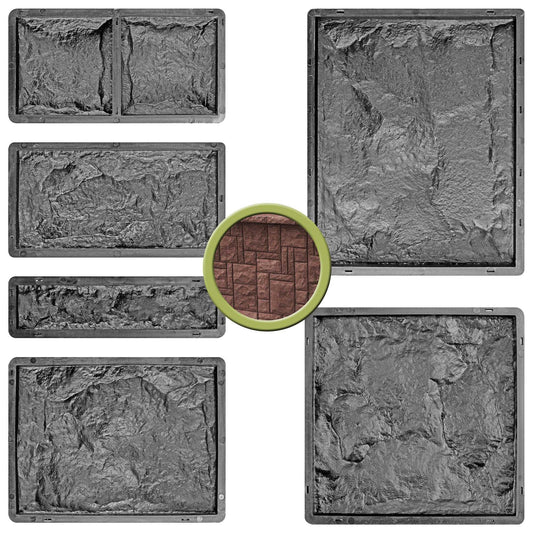 Betonformen Set für Wandfliesen - 6 Formen - Hauptbild