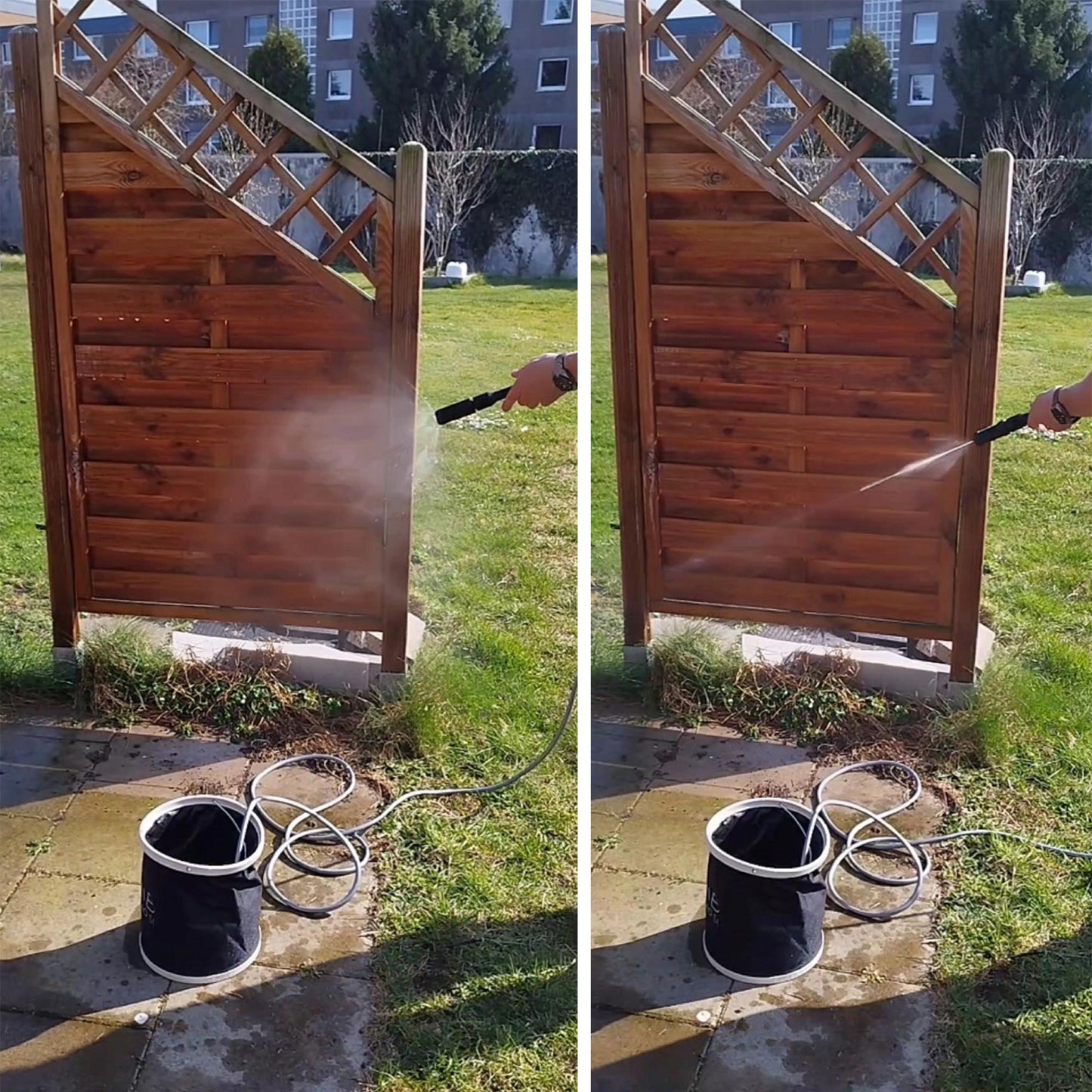 Garten, Terrasse und Zäune mit Hochdruck reinigen