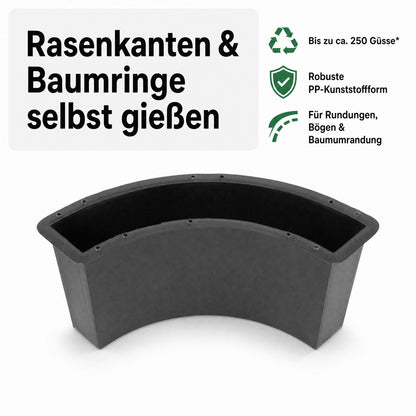 Schalungsform für Baumeinfassung Rasenkante