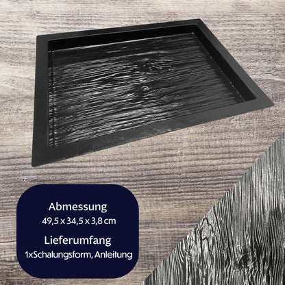 Große Betonform Wandpaneele Bodenplatte Holz