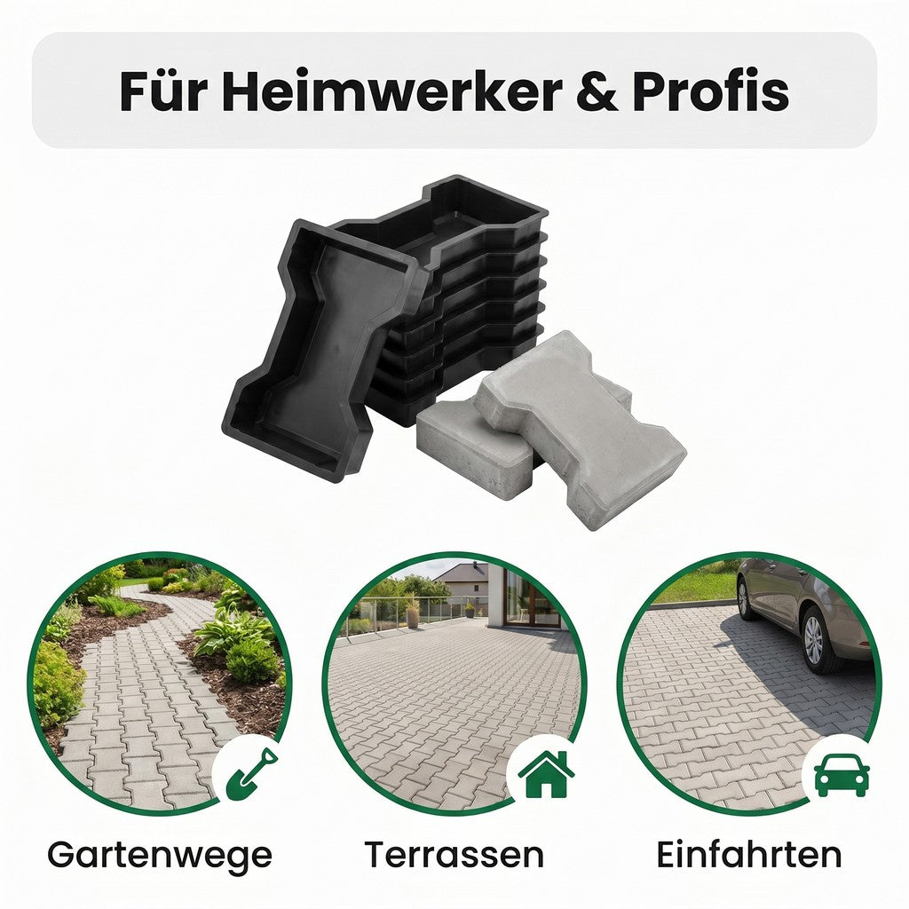 Einfahrten und Terassen mit Betonformen herstellen - Steine gießen