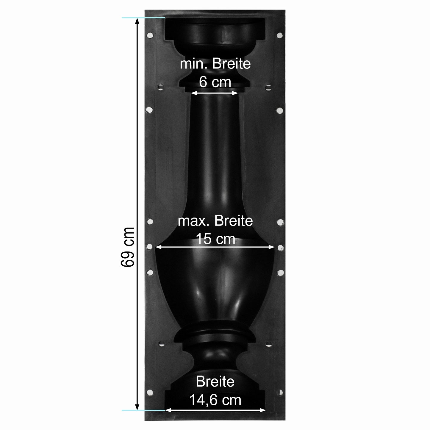 Beton form balustrade 