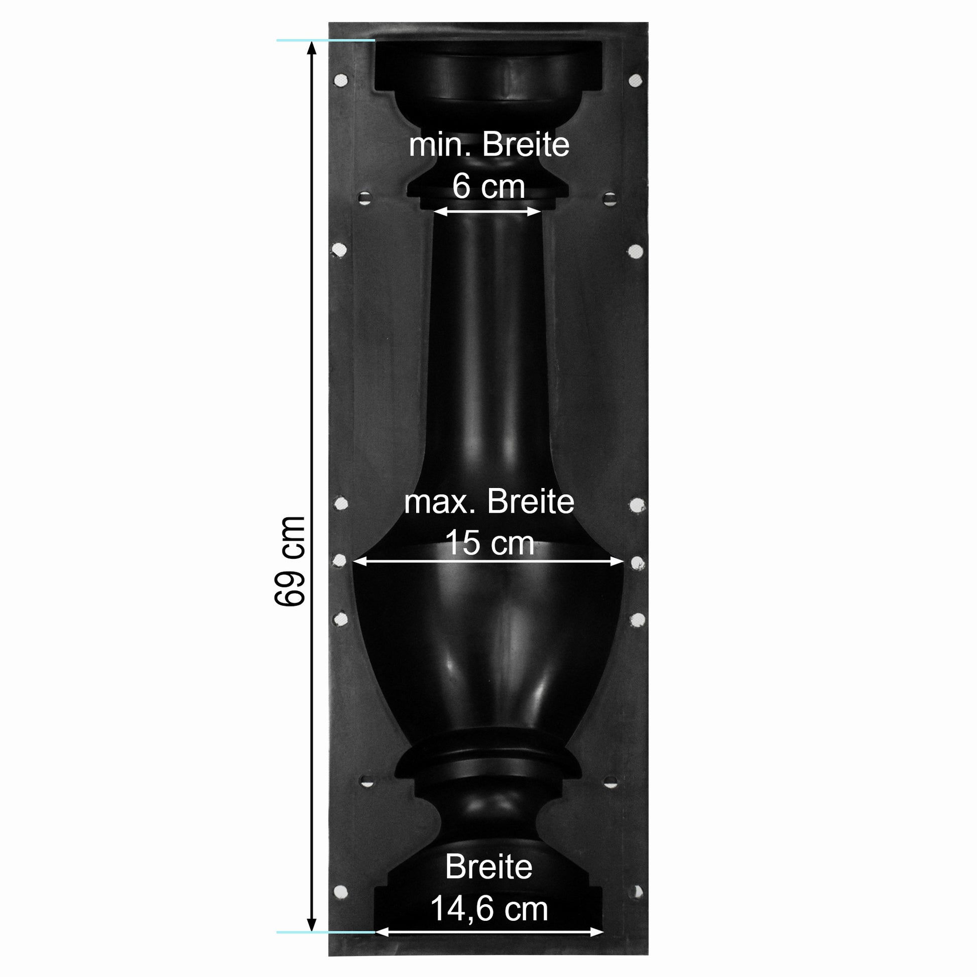 Beton form balustrade 