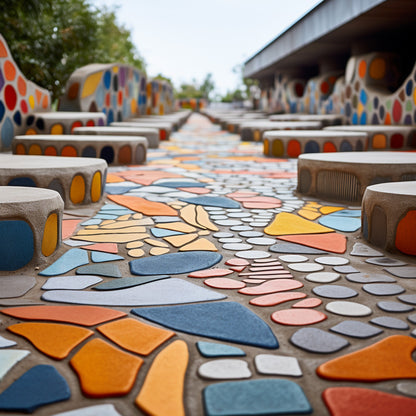 Gehwege und Gartenwege selber machen und farbig gestalten mit Farbpigmente - Beton mit Eisenoxid Farbpulver färben