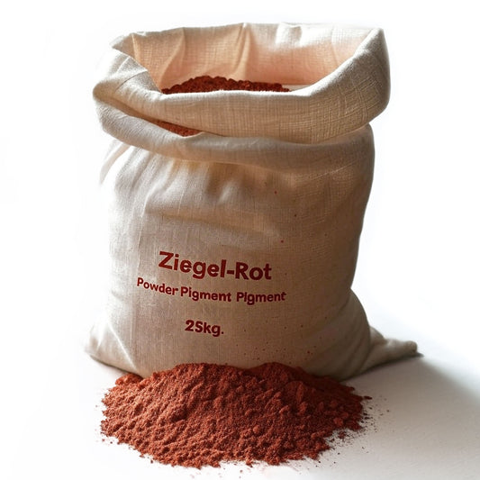 25 kg Sack mit Betonfarbe Eisenoxid Ziegel-Rot
