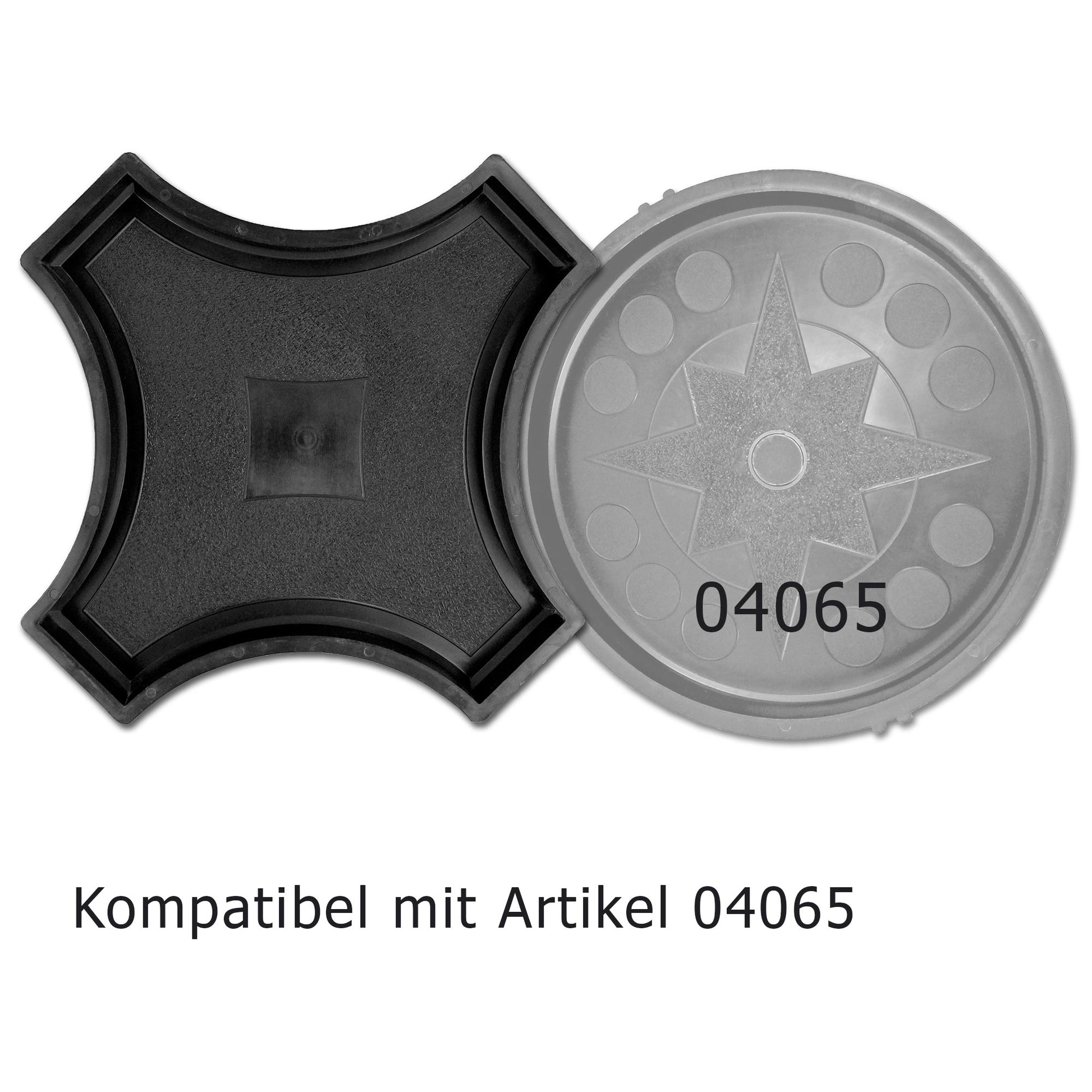Kreuz Giessform für Betontrittsteine - Caro - Kompatibilität