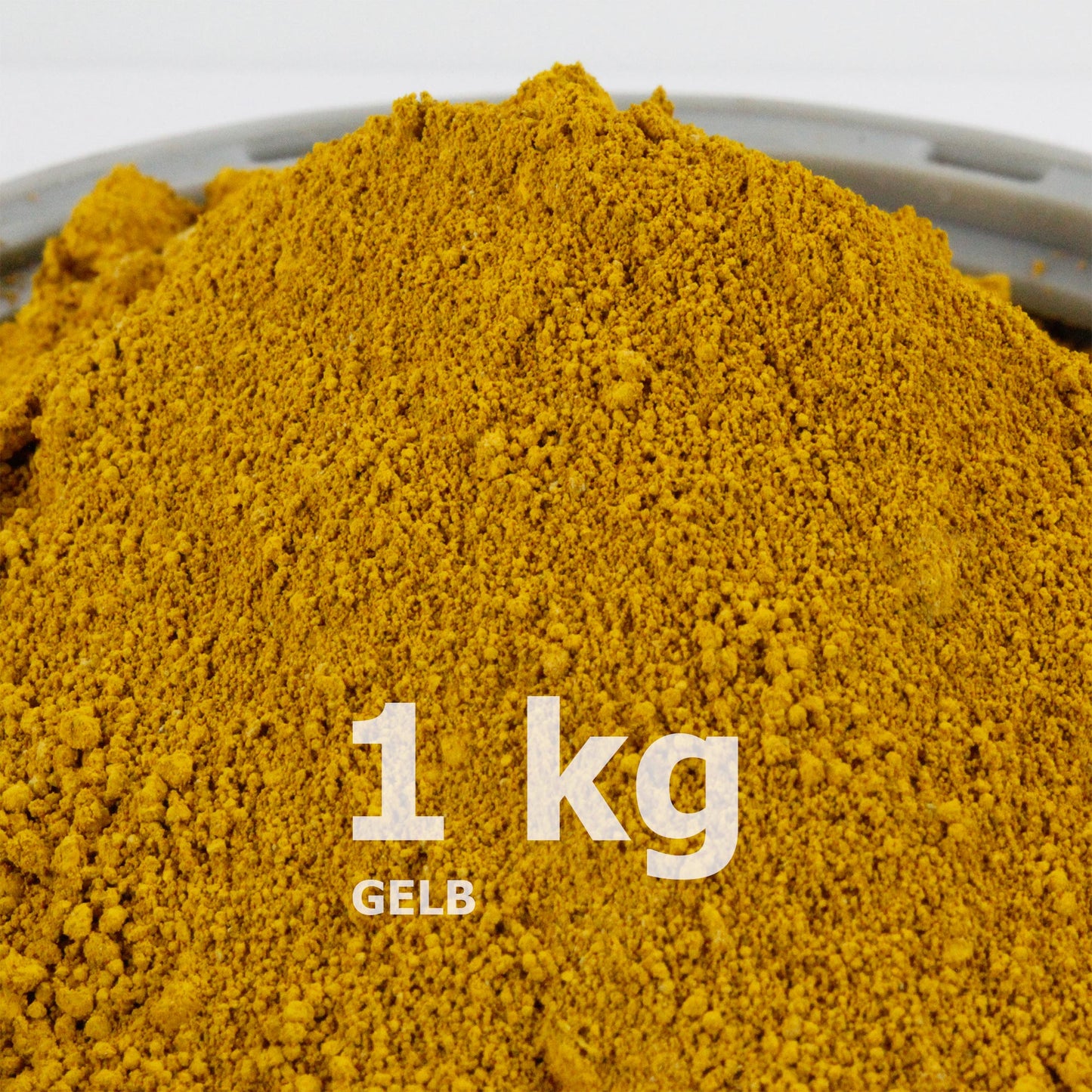 Gelbpulver für Beton / Zement / Gips - 1kg Packung