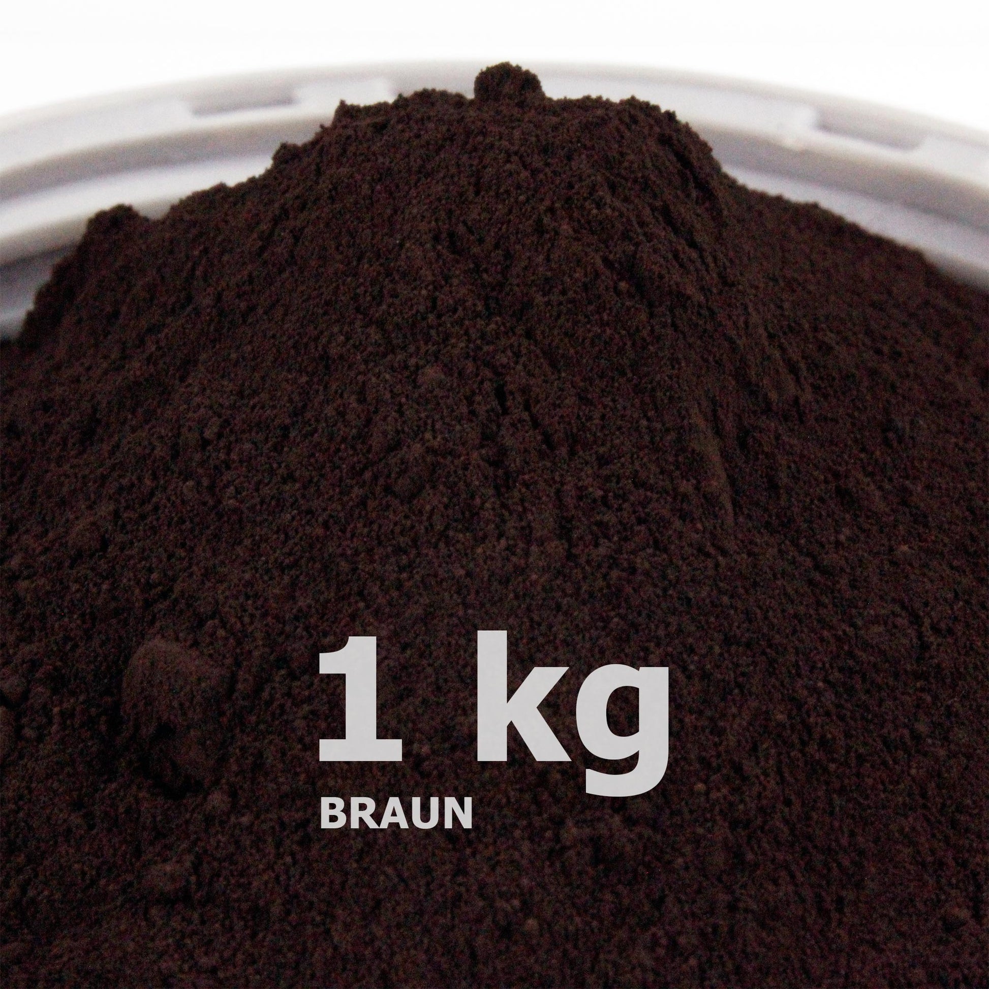 Braunpulver für Beton / Zement / Gips - 1kg Packung