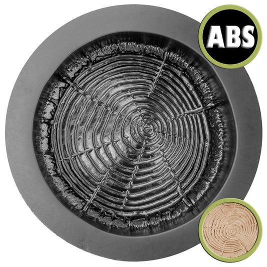 ABS Betonform für Baumstammschnitt - 18,5cm - Aufsicht