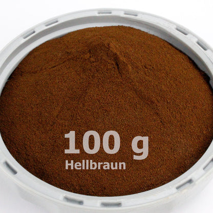 Hellbraunpulver für Beton / Zement / Gips - 100g Probepackung