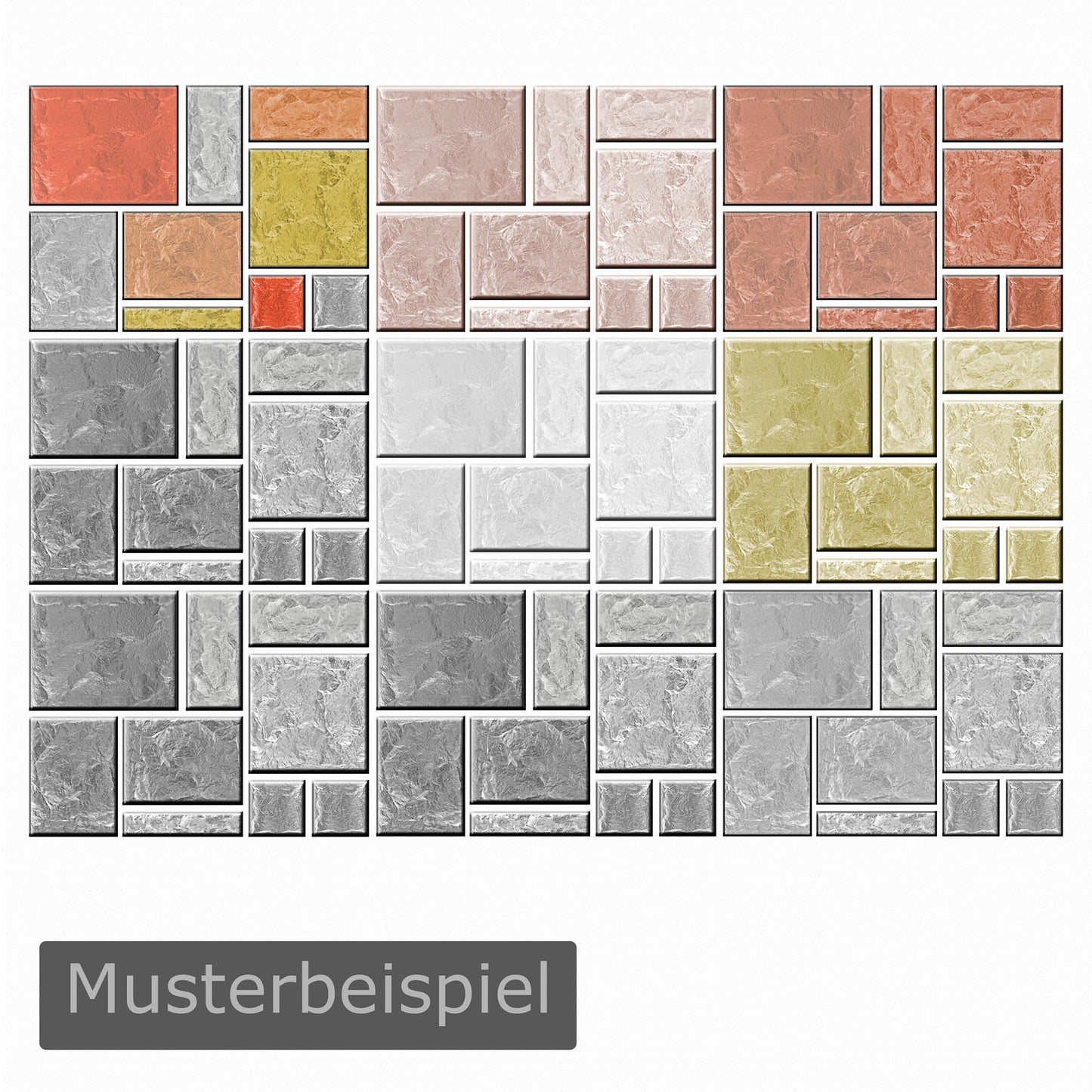 Schalungsformen Set für Wandfliesen - 6 Formen - 1. Beispiel