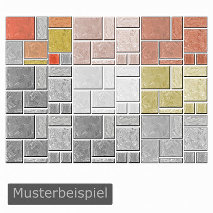 Schalungsformen Set für Wandfliesen - 6 Formen - 1. Beispiel
