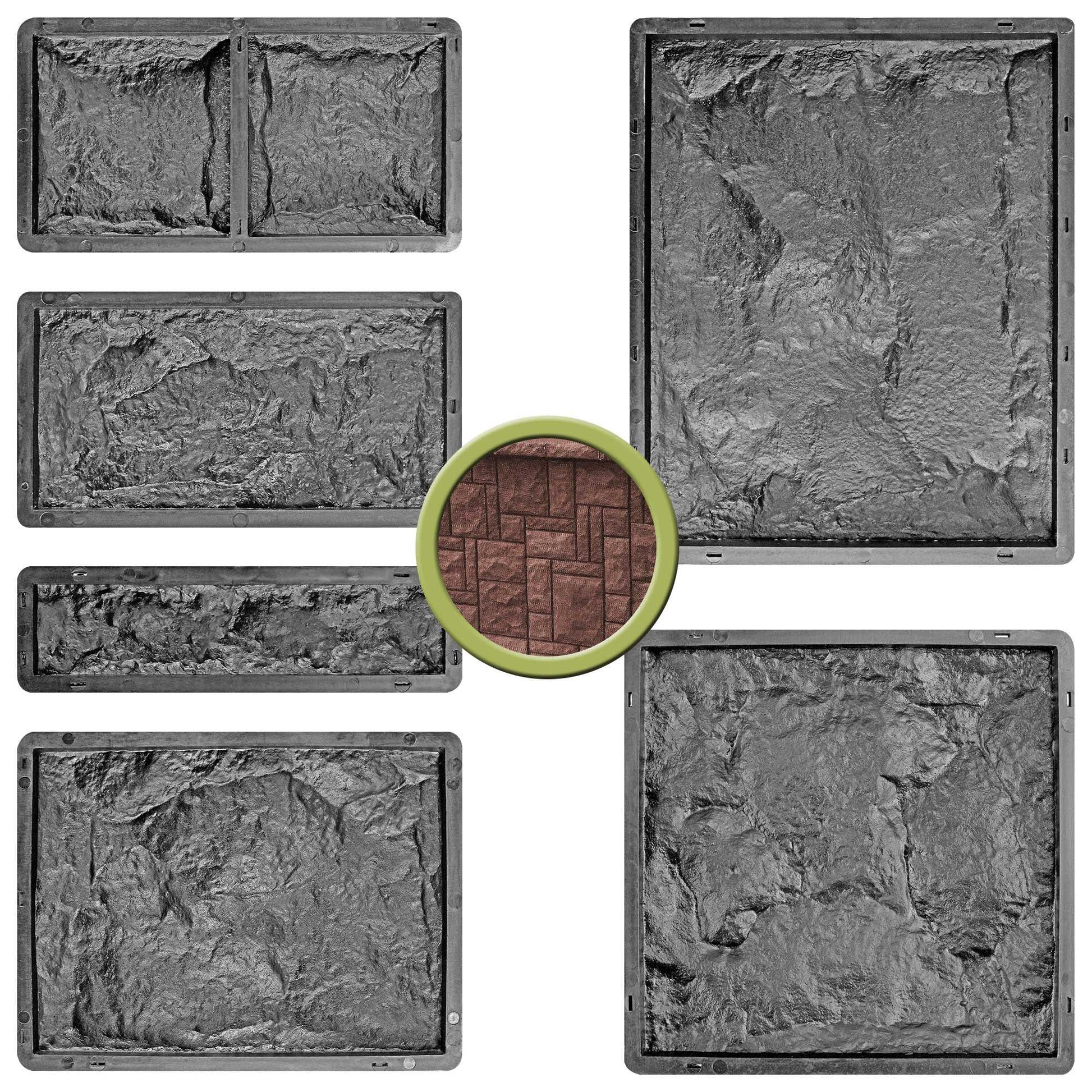 Betonformen Set für Wandfliesen - 6 Formen - Hauptbild